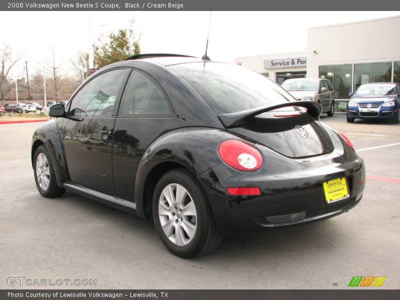 Black / Cream Beige 2008 Volkswagen New Beetle S Coupe