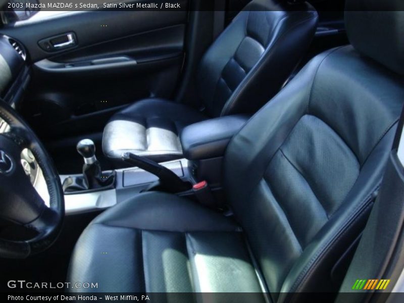Satin Silver Metallic / Black 2003 Mazda MAZDA6 s Sedan