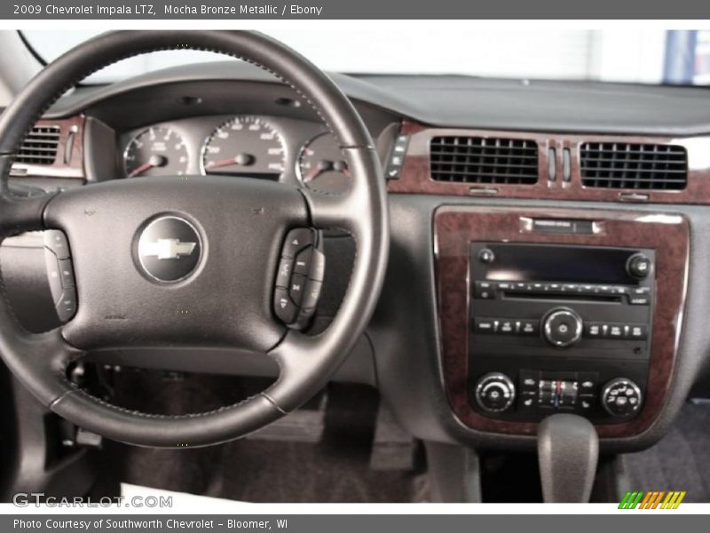 Mocha Bronze Metallic / Ebony 2009 Chevrolet Impala LTZ