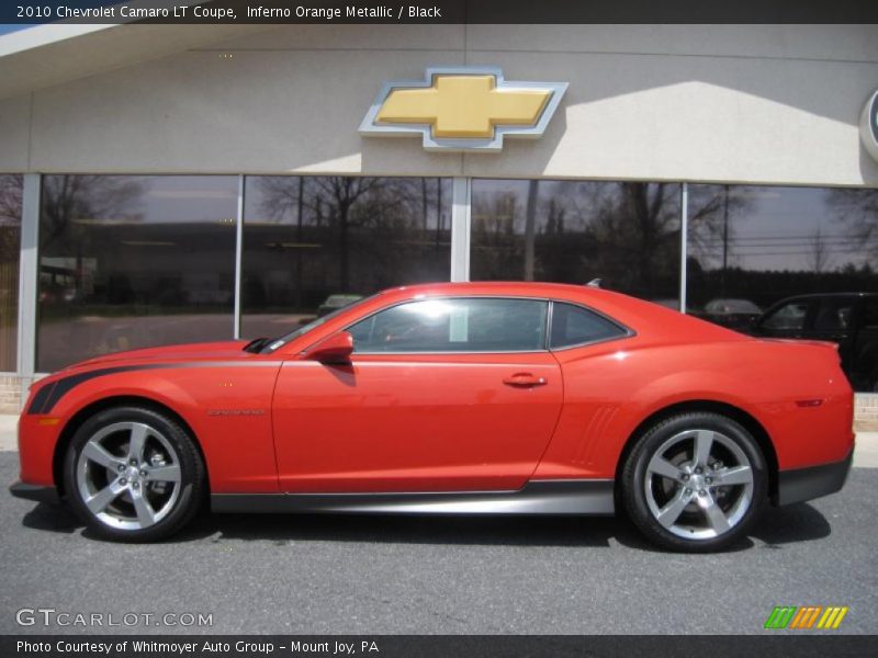 Inferno Orange Metallic / Black 2010 Chevrolet Camaro LT Coupe
