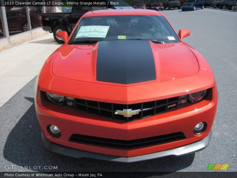 Inferno Orange Metallic / Black 2010 Chevrolet Camaro LT Coupe