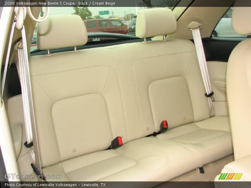 Black / Cream Beige 2008 Volkswagen New Beetle S Coupe