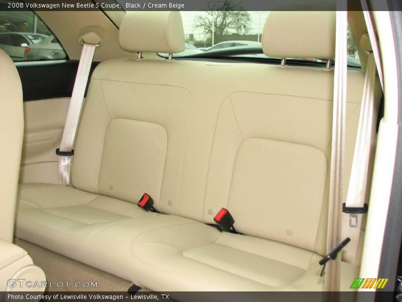 Black / Cream Beige 2008 Volkswagen New Beetle S Coupe