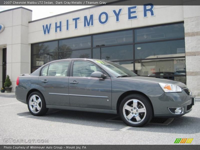 Dark Gray Metallic / Titanium Gray 2007 Chevrolet Malibu LTZ Sedan