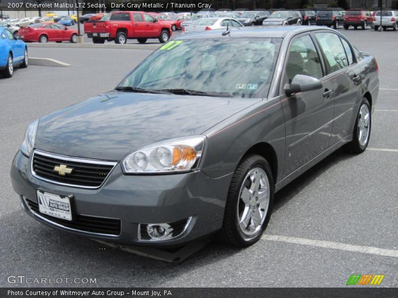 Dark Gray Metallic / Titanium Gray 2007 Chevrolet Malibu LTZ Sedan