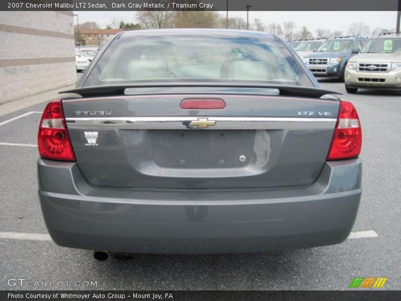 Dark Gray Metallic / Titanium Gray 2007 Chevrolet Malibu LTZ Sedan