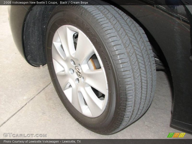 Black / Cream Beige 2008 Volkswagen New Beetle S Coupe