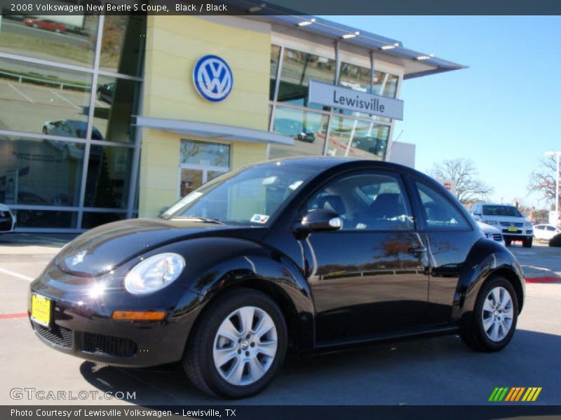 Black / Black 2008 Volkswagen New Beetle S Coupe