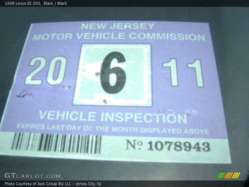 Black / Black 1998 Lexus ES 300