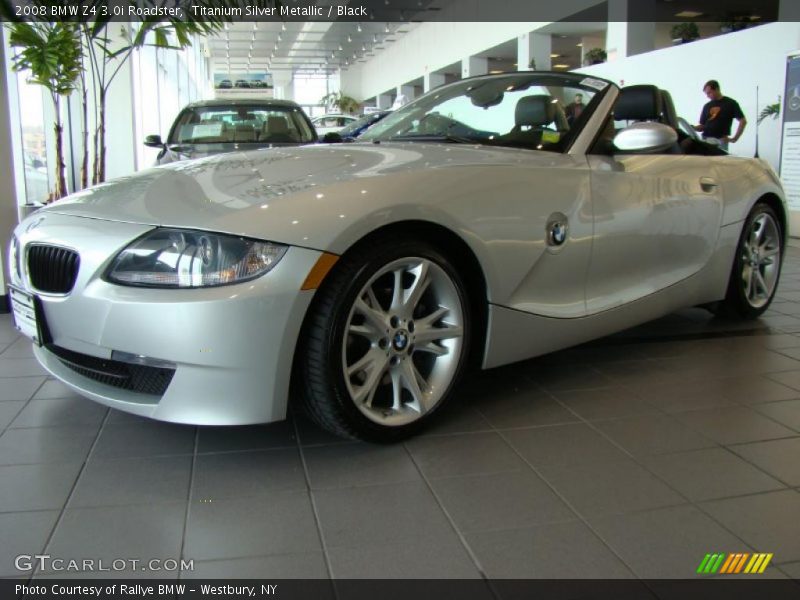 Titanium Silver Metallic / Black 2008 BMW Z4 3.0i Roadster