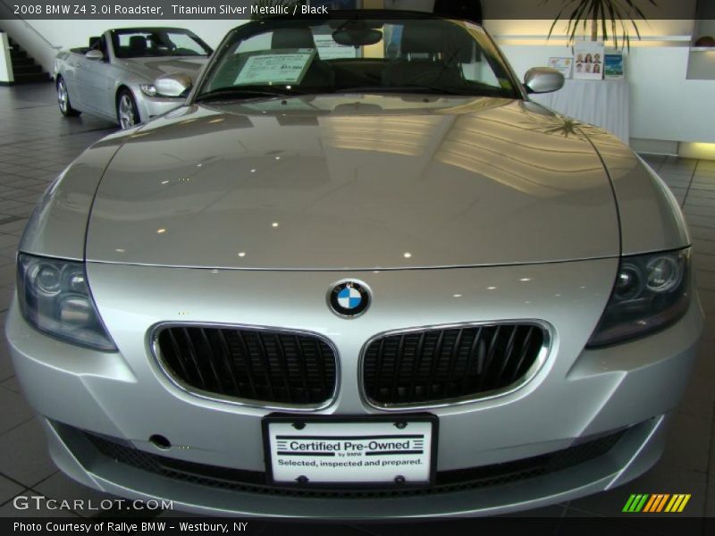 Titanium Silver Metallic / Black 2008 BMW Z4 3.0i Roadster