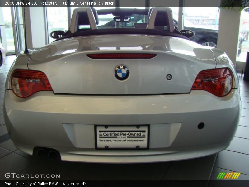 Titanium Silver Metallic / Black 2008 BMW Z4 3.0i Roadster