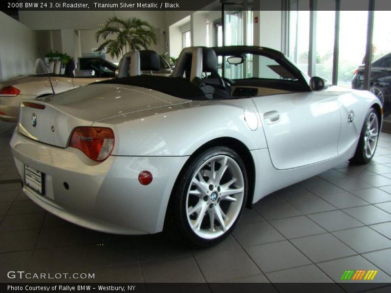 Titanium Silver Metallic / Black 2008 BMW Z4 3.0i Roadster