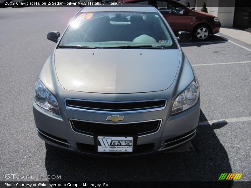 Silver Moss Metallic / Titanium 2009 Chevrolet Malibu LS Sedan