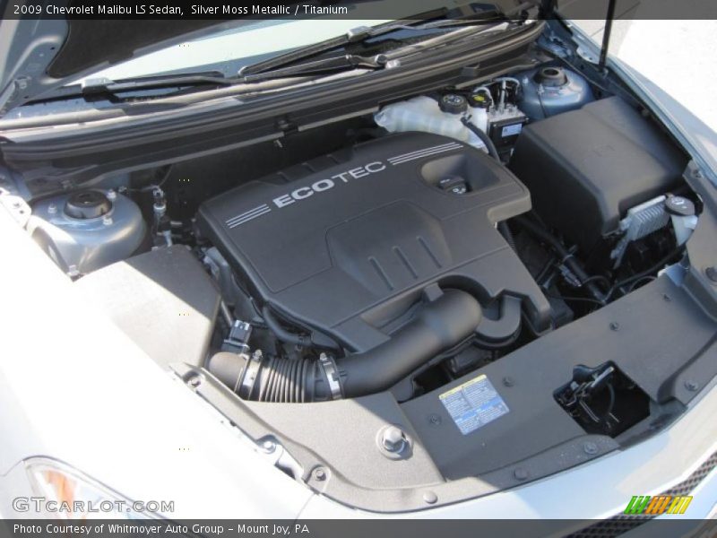 Silver Moss Metallic / Titanium 2009 Chevrolet Malibu LS Sedan