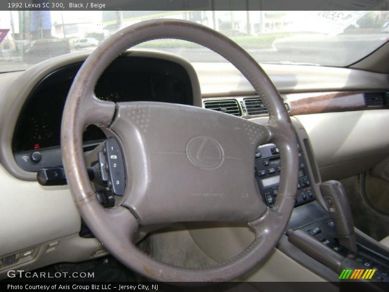 Black / Beige 1992 Lexus SC 300