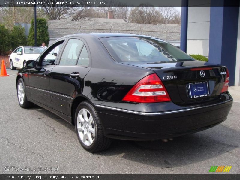 Black / Black 2007 Mercedes-Benz C 280 4Matic Luxury