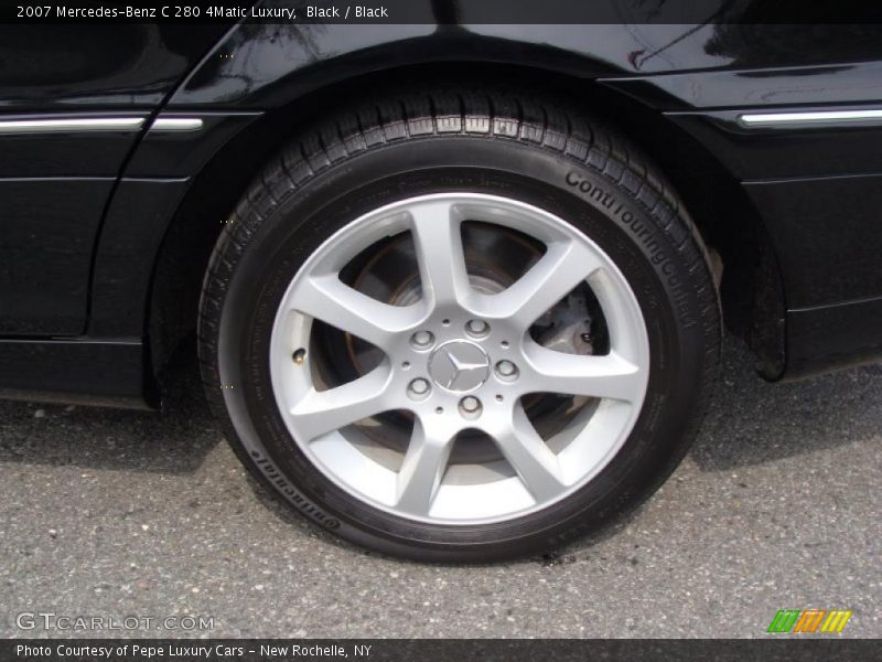 Black / Black 2007 Mercedes-Benz C 280 4Matic Luxury