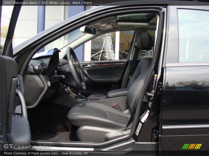 Black / Black 2007 Mercedes-Benz C 280 4Matic Luxury