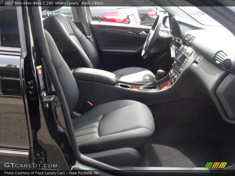 Black / Black 2007 Mercedes-Benz C 280 4Matic Luxury