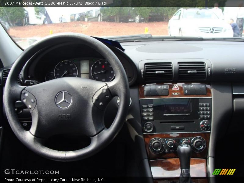 Black / Black 2007 Mercedes-Benz C 280 4Matic Luxury