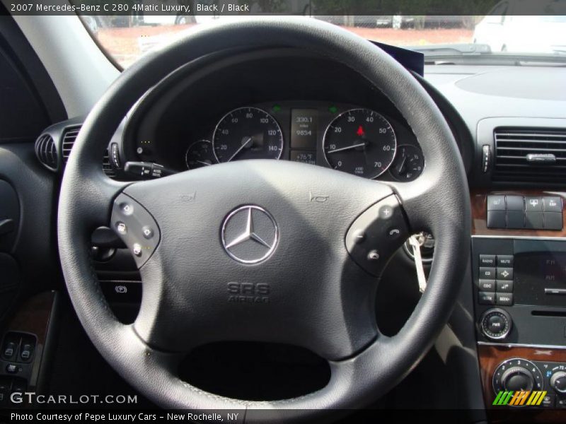 Black / Black 2007 Mercedes-Benz C 280 4Matic Luxury