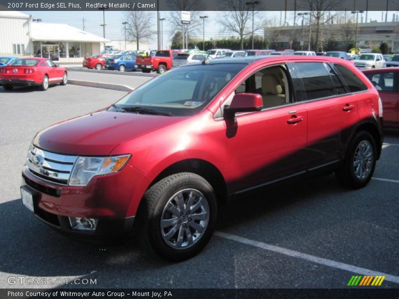 Redfire Metallic / Camel 2007 Ford Edge SEL Plus