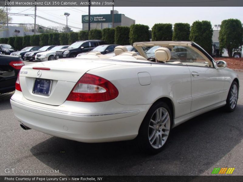 Arctic White / Stone 2008 Mercedes-Benz CLK 350 Cabriolet