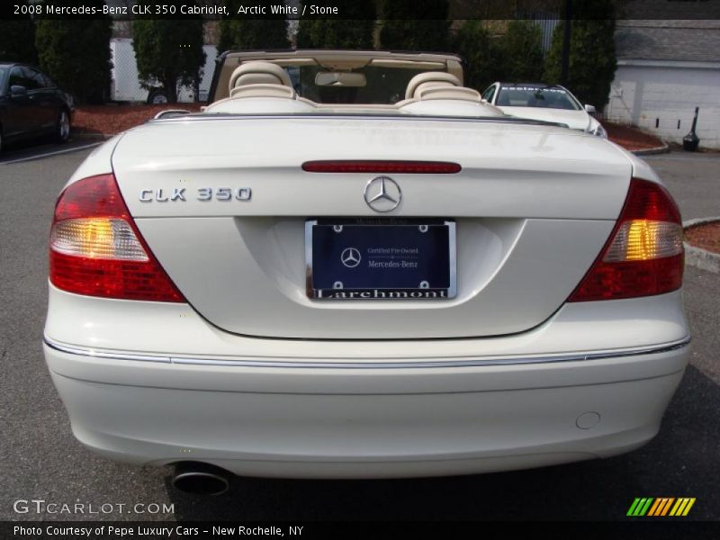 Arctic White / Stone 2008 Mercedes-Benz CLK 350 Cabriolet