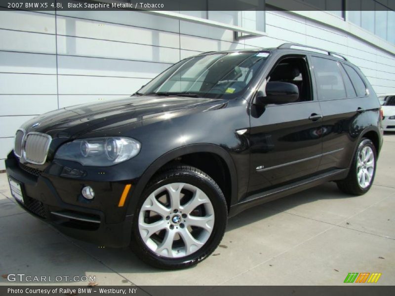 Black Sapphire Metallic / Tobacco 2007 BMW X5 4.8i