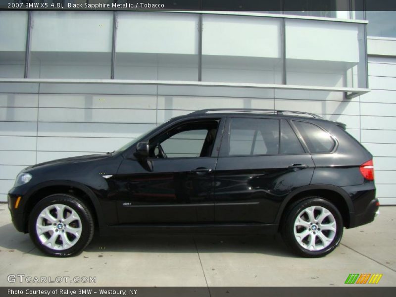 Black Sapphire Metallic / Tobacco 2007 BMW X5 4.8i