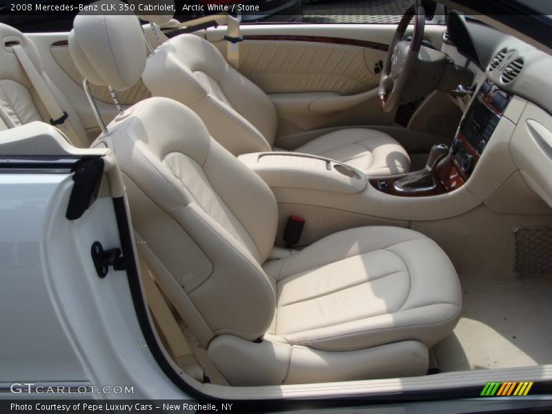 Arctic White / Stone 2008 Mercedes-Benz CLK 350 Cabriolet