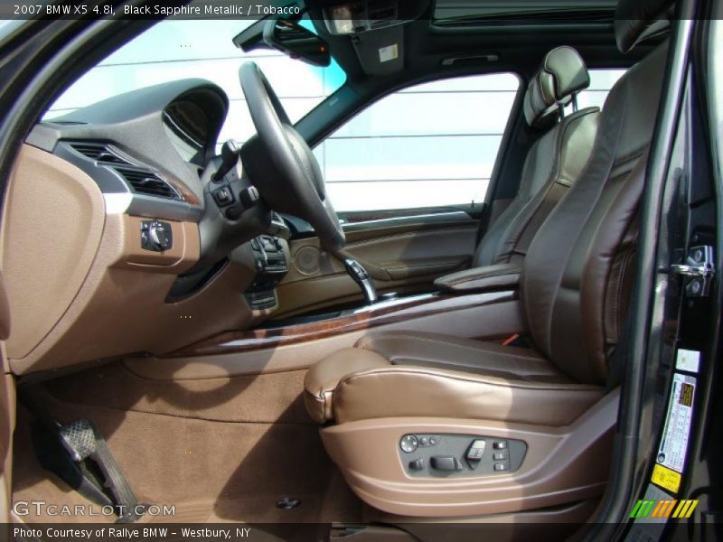Black Sapphire Metallic / Tobacco 2007 BMW X5 4.8i