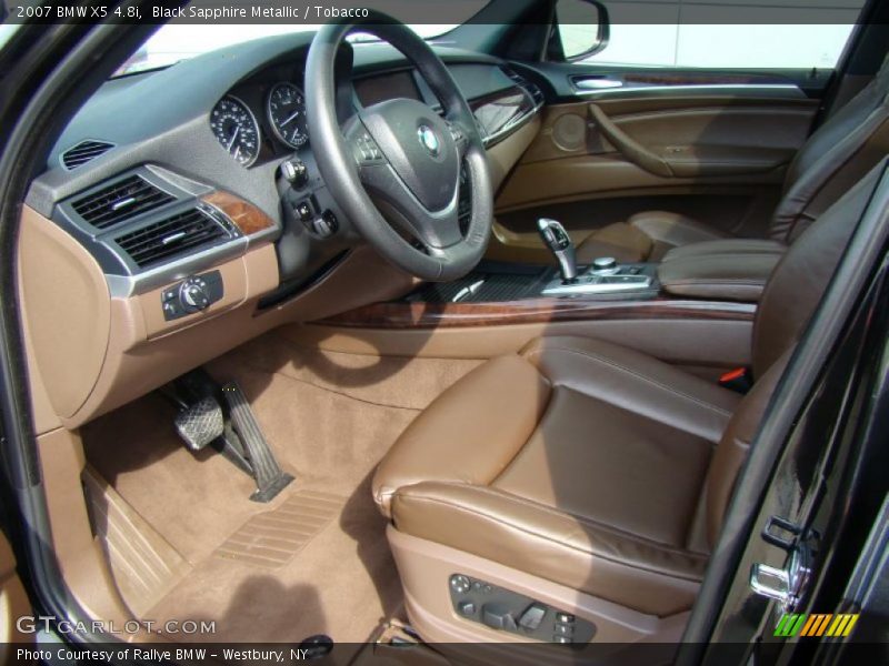 Black Sapphire Metallic / Tobacco 2007 BMW X5 4.8i