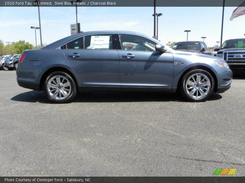 Steel Blue Metallic / Charcoal Black 2010 Ford Taurus Limited