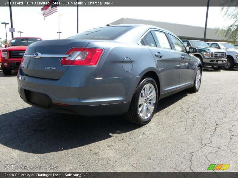 Steel Blue Metallic / Charcoal Black 2010 Ford Taurus Limited