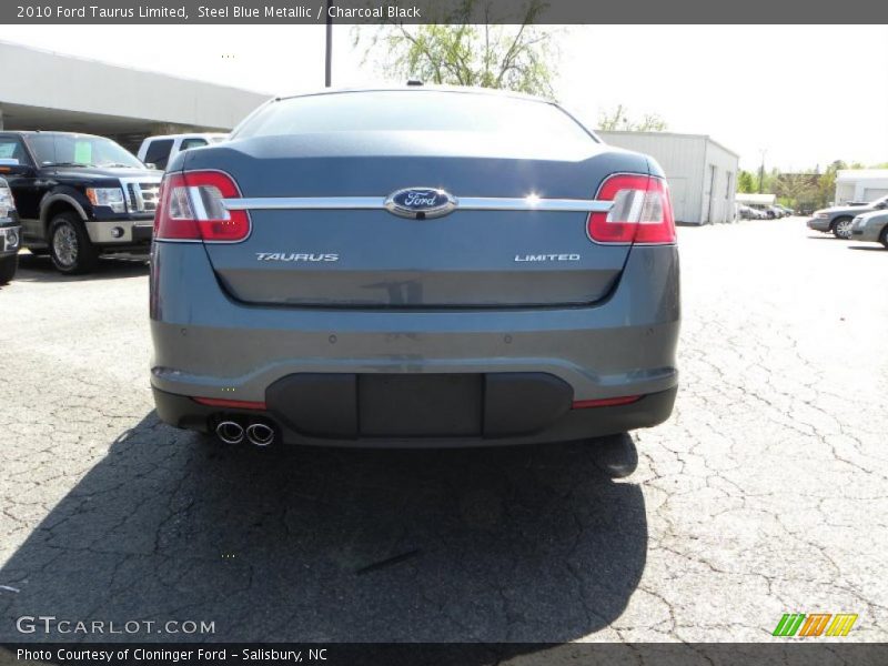 Steel Blue Metallic / Charcoal Black 2010 Ford Taurus Limited