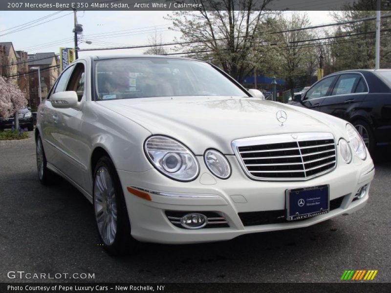 Arctic White / Cashmere 2007 Mercedes-Benz E 350 4Matic Sedan