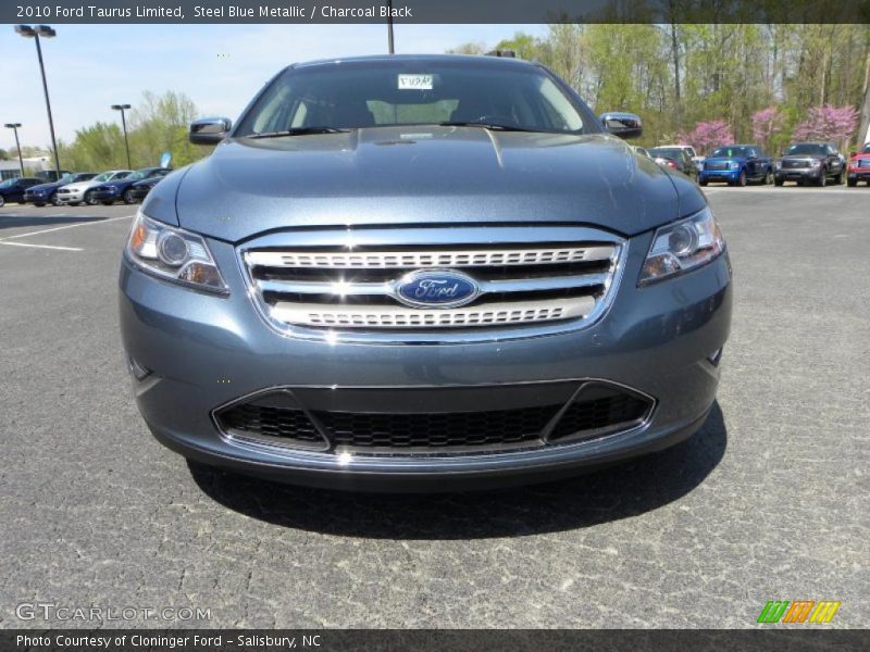 Steel Blue Metallic / Charcoal Black 2010 Ford Taurus Limited