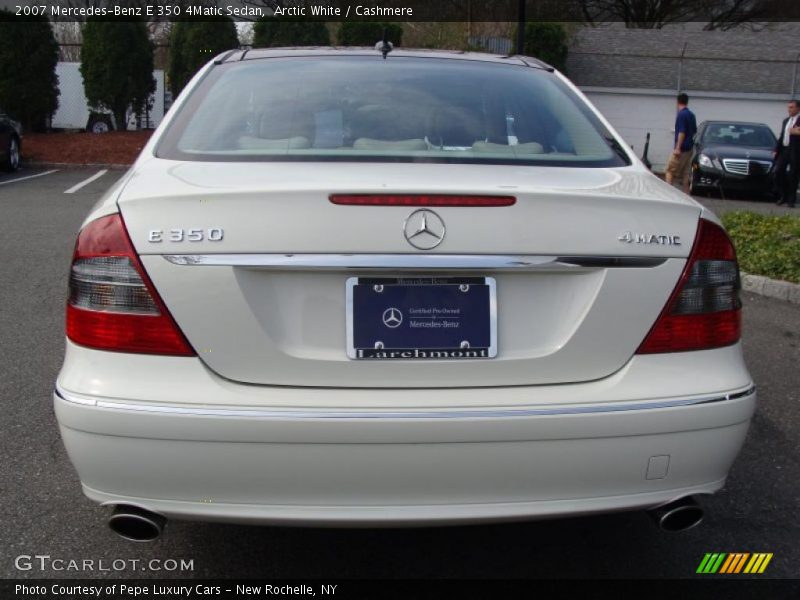Arctic White / Cashmere 2007 Mercedes-Benz E 350 4Matic Sedan