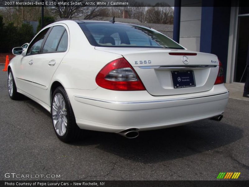 Arctic White / Cashmere 2007 Mercedes-Benz E 350 4Matic Sedan