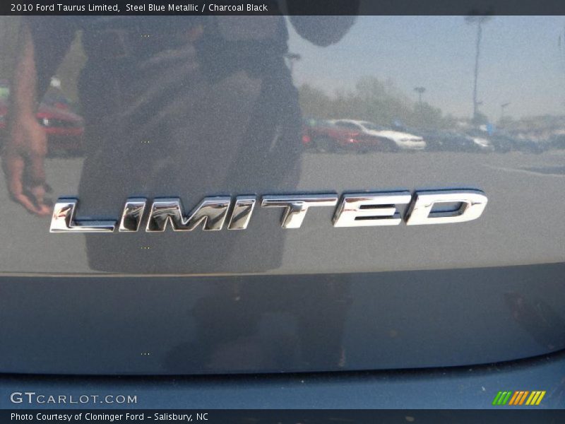 Steel Blue Metallic / Charcoal Black 2010 Ford Taurus Limited