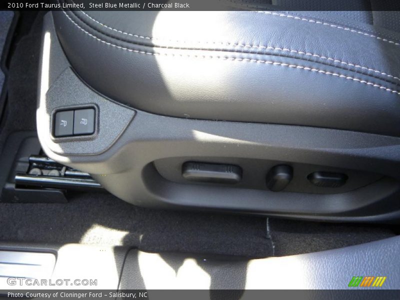 Steel Blue Metallic / Charcoal Black 2010 Ford Taurus Limited