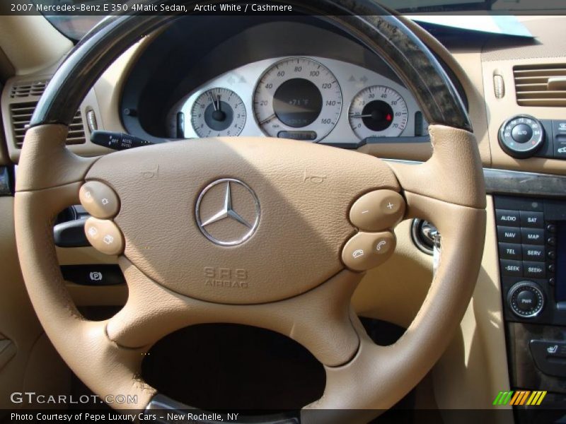 Arctic White / Cashmere 2007 Mercedes-Benz E 350 4Matic Sedan