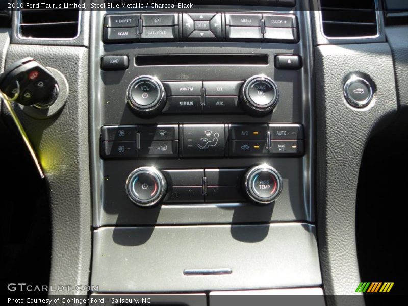 Steel Blue Metallic / Charcoal Black 2010 Ford Taurus Limited