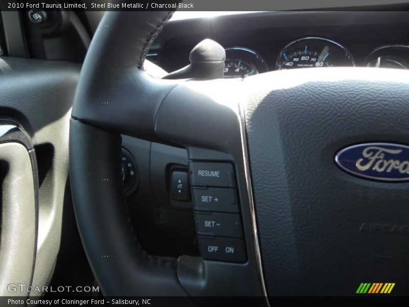 Steel Blue Metallic / Charcoal Black 2010 Ford Taurus Limited