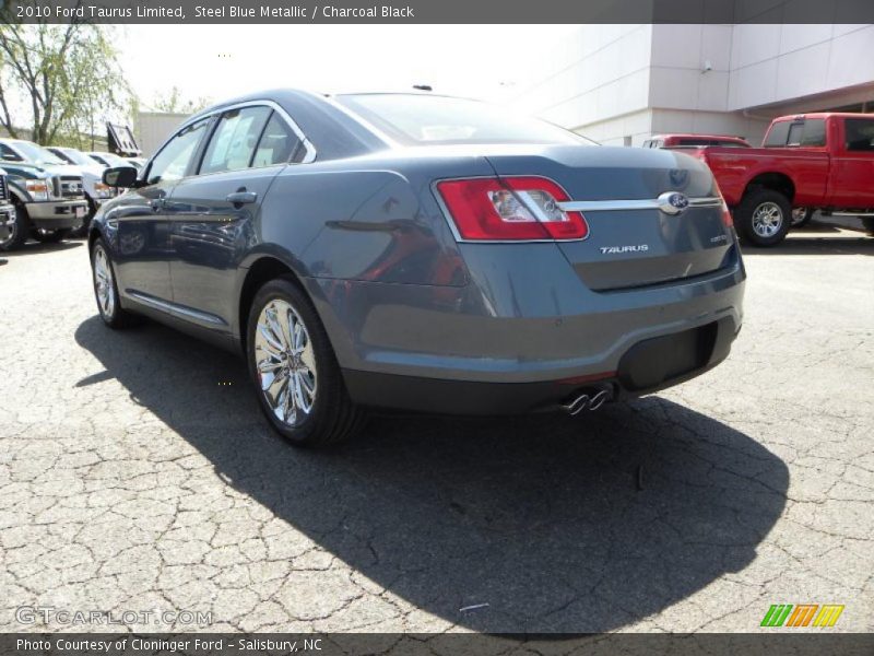 Steel Blue Metallic / Charcoal Black 2010 Ford Taurus Limited