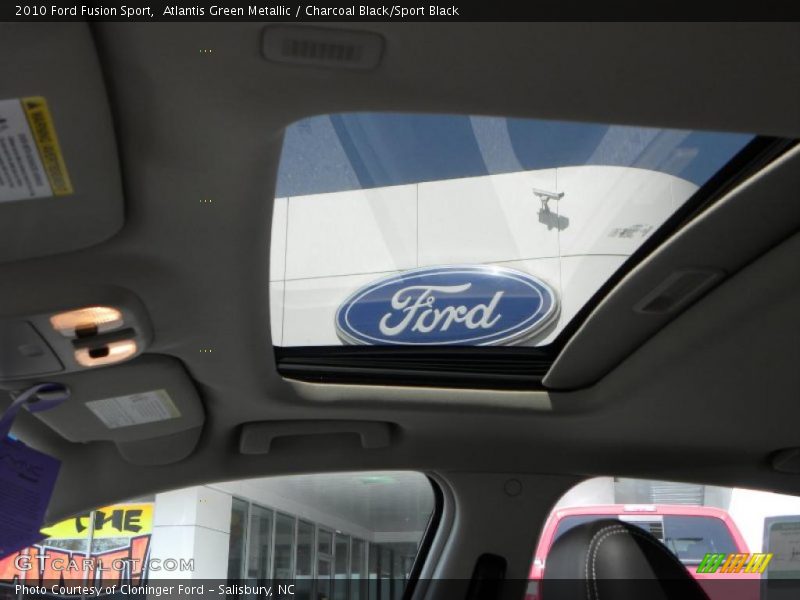 Atlantis Green Metallic / Charcoal Black/Sport Black 2010 Ford Fusion Sport