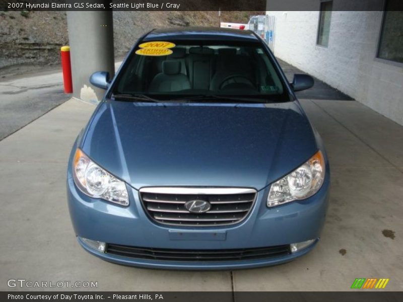 Seattle Light Blue / Gray 2007 Hyundai Elantra GLS Sedan