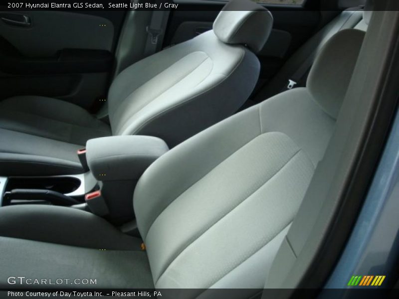 Seattle Light Blue / Gray 2007 Hyundai Elantra GLS Sedan